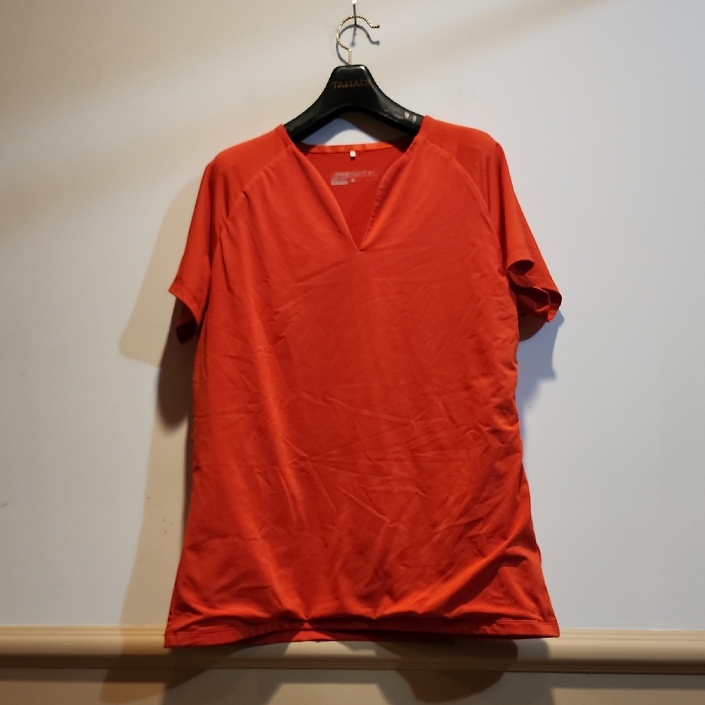 Nike Women's V-Neck Orange Tee